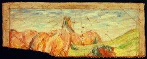 Grazende paarden II door Franz Marc